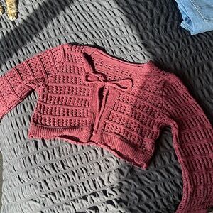 Women's Burgundy Knit Sweater